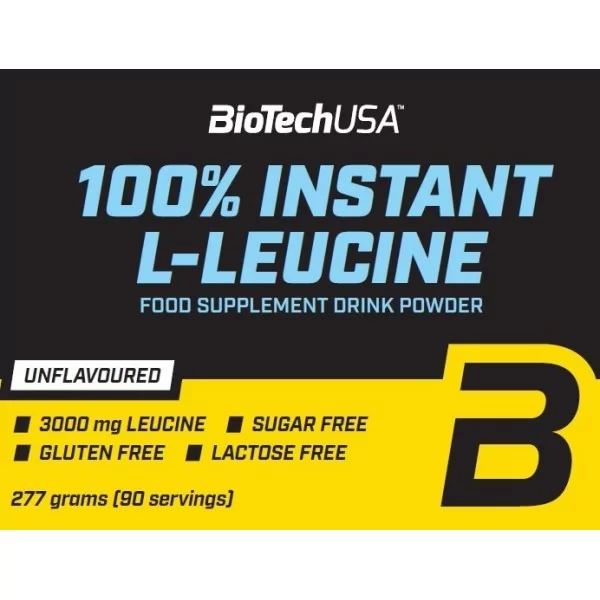 BiotechUSA 100% Instant L - Leucine 277 g