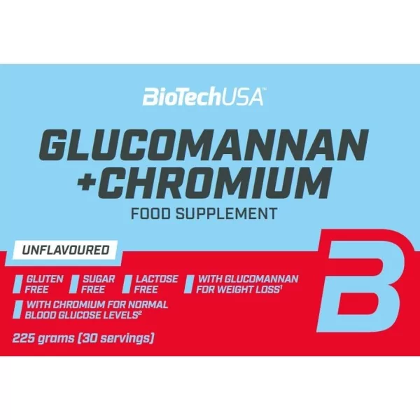 BiotechUSA Glucomannan + Chromium 225 g