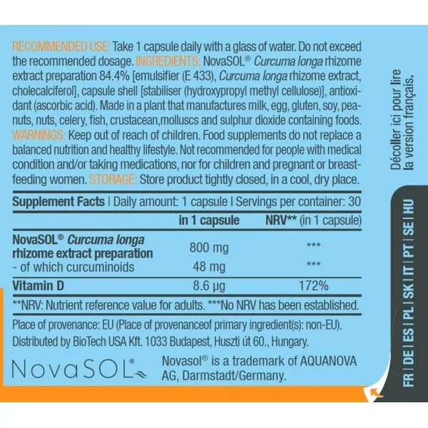BiotechUSA Liquid Curcuma 30 capsules