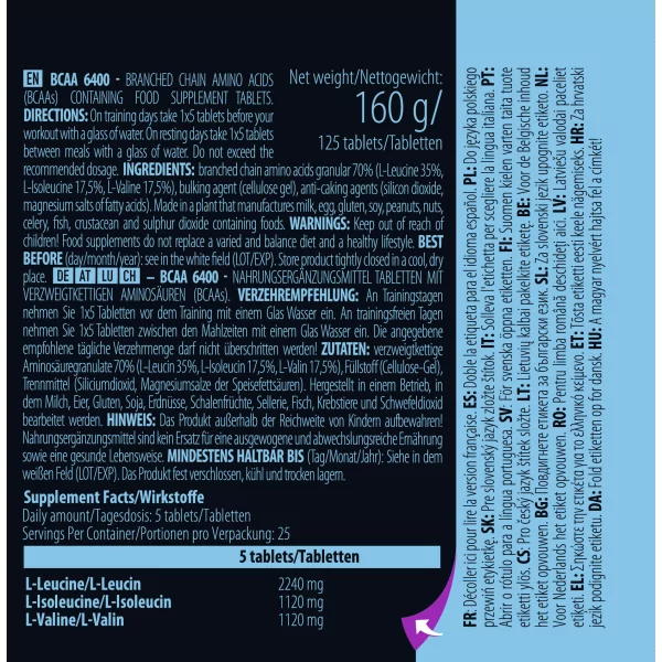 Scitec Nutrition BCAA 6400 (125 tab.)