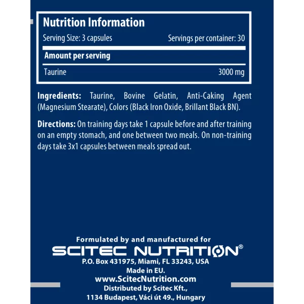 Scitec Nutrition Taurine (90 caps)