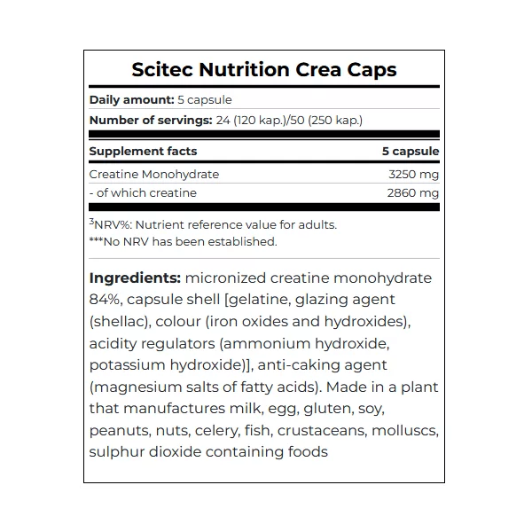 Scitec Nutrition Crea Caps (250 caps)