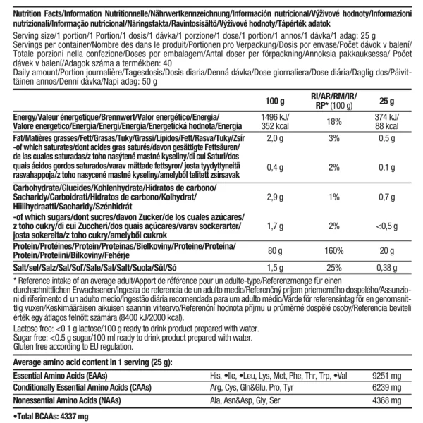 BiotechUSA Iso Whey Zero Natural 908g