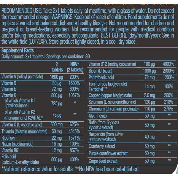 BiotechUSA Multivitamin For Women from organic sources 60 tablets