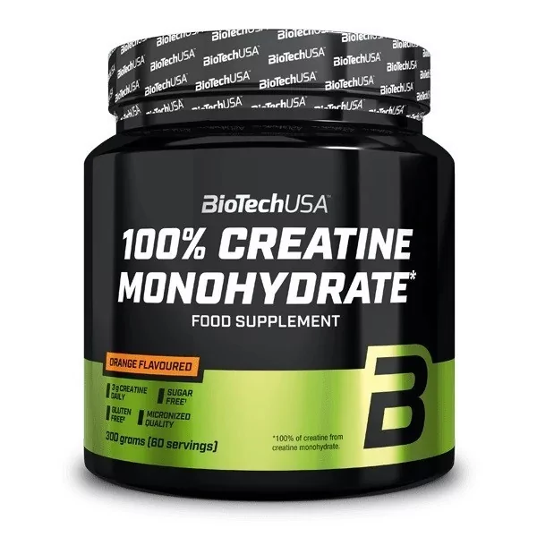 BiotechUSA 100% Creatine Monohydrate 300g Flavored