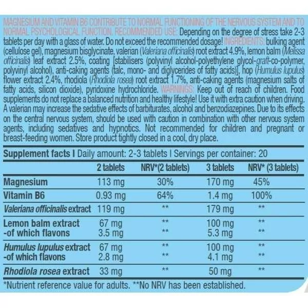 BiotechUSA Valeriana Forte 60 tableta