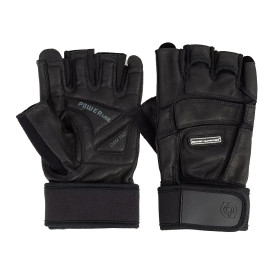 LEE leather gloves black