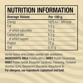 C4 Whey Protein Powder - 13 Servings Vanilla Bean