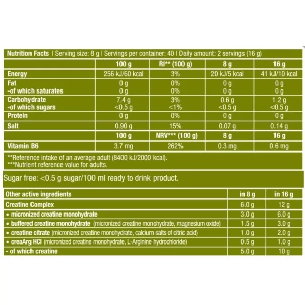 BiotechUSA Crea Zero 320 g