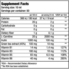 BiotechUSA L-Carnitine 100'000 Liquid