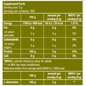 BiotechUSA 100% L-Glutamine