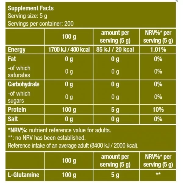 BiotechUSA 100% L-Glutamine