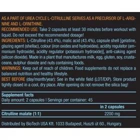 BiotechUSA CITRULLINE MALATE CAPS