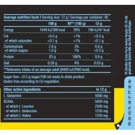 BCAA + Glutamine Zero (480g)