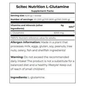 Scitec Nutrition L-Glutamine (600 gr.)