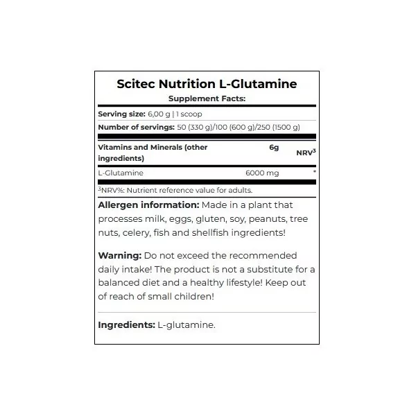Scitec Nutrition L-Glutamine (600 gr.)