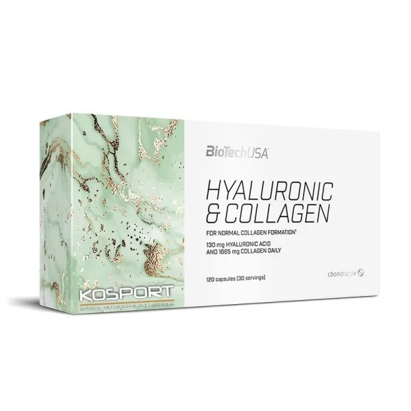 BiotechUSA Hyaluronic&Collagen 120 capsules